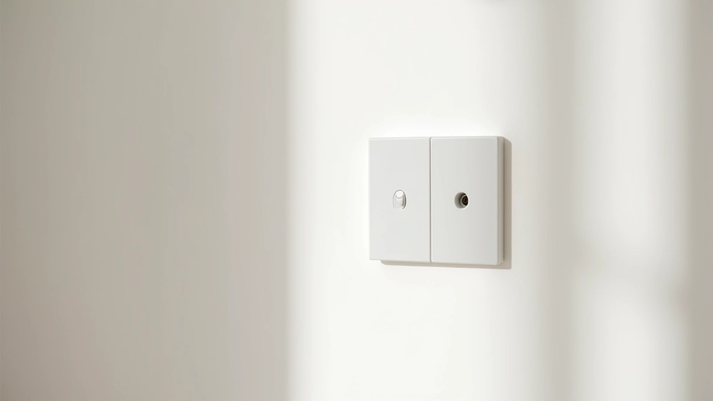 Dettaglio di presa smart integrata in parete, design invisibile e minimale